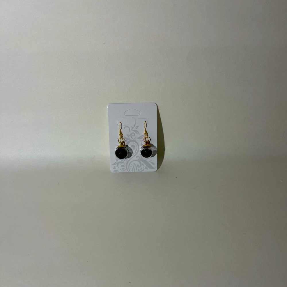 Back ornament earrings handmade